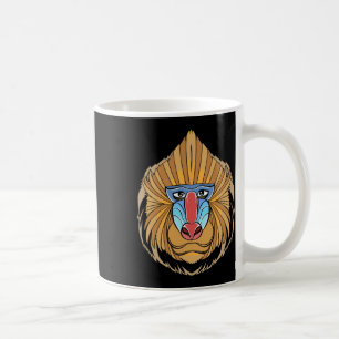 Mug Baboon Visage Halloween Effrayant Baboon Singe