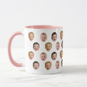 Mug Baby 3 Photo Face Mug, Personalized Gift (Gauche)