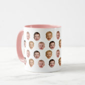 Mug Baby 3 Photo Face Mug, Personalized Gift (Devant gauche)