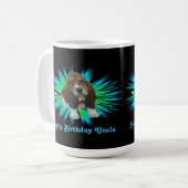 Mug Baby Basset Hound Joyeux Anniversaire oncle (Devant gauche)