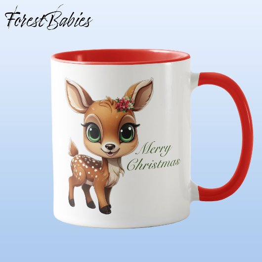 Mug Baby Deer, Fawn, Doit 🦌 🎄 Joyeux Noël