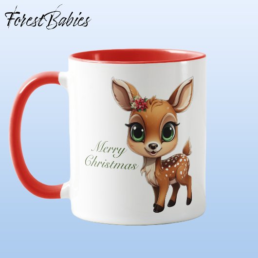 Mug Baby Deer, Fawn, Doit 🦌 🎄 Joyeux Noël