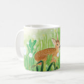 Mug Baby Deer - Fawns in Tall Grass Illustration (Devant gauche)