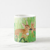 Mug Baby Deer - Fawns in Tall Grass Illustration (Centre)