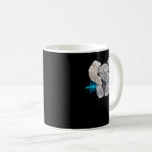 Mug Baby Elephant DJ Portant Casque & Lunettes Cadeau (Devant droit)