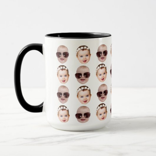 Mug Baby Face Motif Drôle idées cadeaux pour père (Gauche)