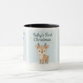 Mug Baby first christmas reindeer cute cozy holiday (Centre)