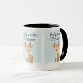 Mug Baby first christmas reindeer cute cozy holiday (Devant droit)