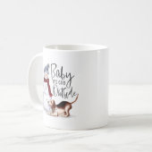 Mug Baby It's Cold Outside Naughty Beagle & Snowman (Devant gauche)