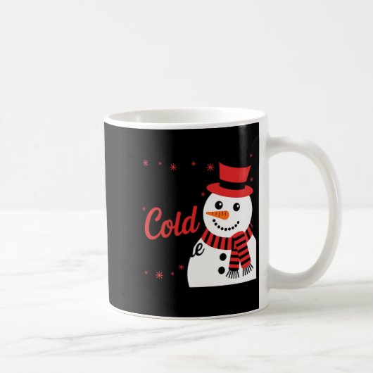 Mug Baby It's Cold Outside Retro Christmas Long Sleeve (Droite)