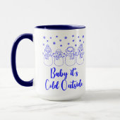 Mug Baby It's Cold Outside Snowmen Snowing Christmas (Gauche)
