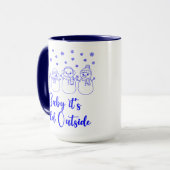 Mug Baby It's Cold Outside Snowmen Snowing Christmas (Devant gauche)