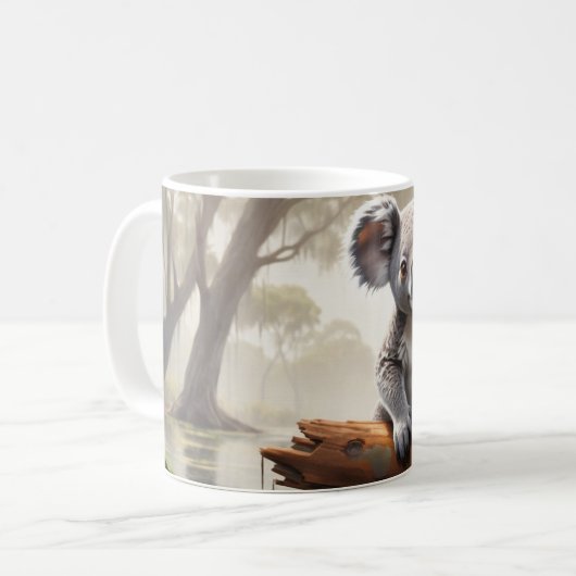 Mug Baby Koala by a Pond (Devant gauche)