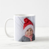 Mug Baby Prénom Noël Année Photo Overlay (Gauche)