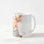 Mug baby reindeer kawaii (Devant droit)