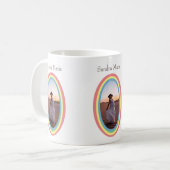 Mug Baby shower arc-en-ciel moderne muet cadeau (Devant gauche)