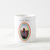 Mug Baby shower arc-en-ciel moderne muet cadeau (Centre)