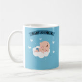 Mug Baby shower Bleu clair Cuit CUSTOM (Gauche)