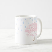 Mug Baby shower d'arrosage de parapluie (Devant droit)