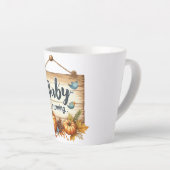 Mug Baby shower d'automne en latte (Angle droit)