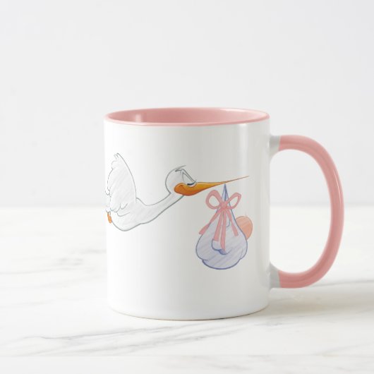 Mug Baby shower fille (Droite)