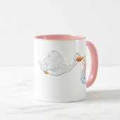 Mug Baby shower fille (Devant droit)