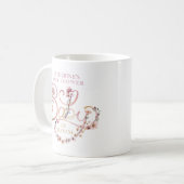 Mug Baby shower Fleur sauvage rose - Dusty Floral Boh (Devant gauche)