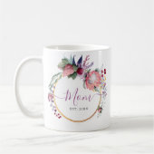 Mug Baby shower Floral et Gold (Gauche)