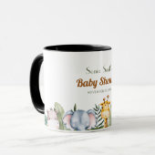 Mug Baby shower Jungle Safari (Devant gauche)