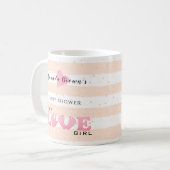 Mug Baby shower Love Baby Girl (Devant gauche)