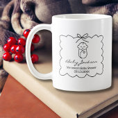 Mug Baby shower moderne pour bébé et garçon neutre