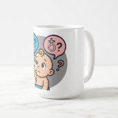 Mug Baby shower name survey  (Devant droit)