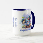 Mug Baby shower oncle Blueberry Gnome (Devant droit)