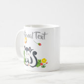 Mug Baby Skunk, Papillon & Fleurs (Devant gauche)