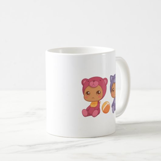 Mug Baby Twins Bear Chat Jumpsuit (Devant droit)