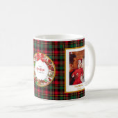 Mug Baby's First Christmas Custom Name Photo Keepsake (Devant droit)