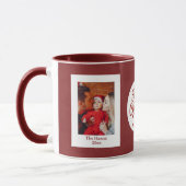 Mug Baby's First Christmas Custom Name Photo Keepsake (Gauche)
