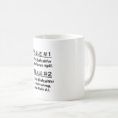 Mug Babysitter de règle (Devant droit)
