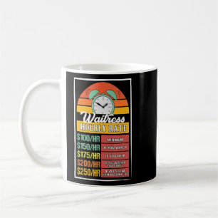 Mug Bac à taux horaire de serveuse