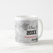 Mug Bac de diplôme, classe Année 20XX fête Argent (Devant droit)