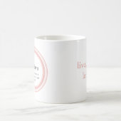 Mug Bachelorette de café de femme de ménage rose (Centre)