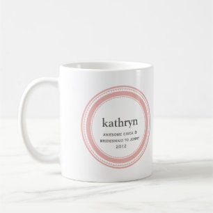 Mug Bachelorette de café de femme de ménage rose