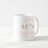 Mug Bachelorette de champagne moderne rose girly éléga (Devant droit)