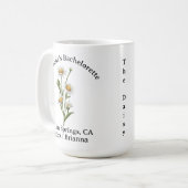 Mug Bachelorette Mois de naissance Fleur Avril Daisée (Devant gauche)