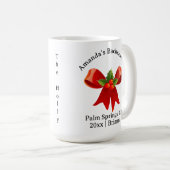 Mug Bachelorette Mois de naissance Fleur Décembre Holl (Devant droit)