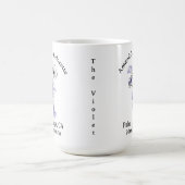 Mug Bachelorette Mois de naissance Fleur Février Viole (Centre)