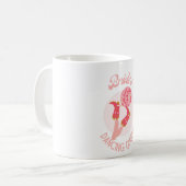 Mug Bachelorette Retro les années 70 Bride Dancing Que (Devant gauche)