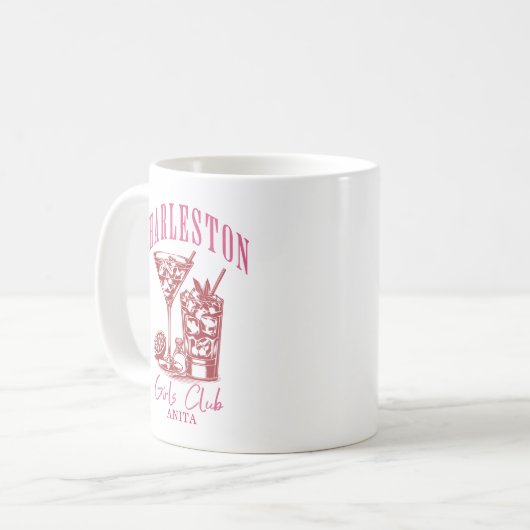 Mug bachelorette rose rouge (Devant gauche)