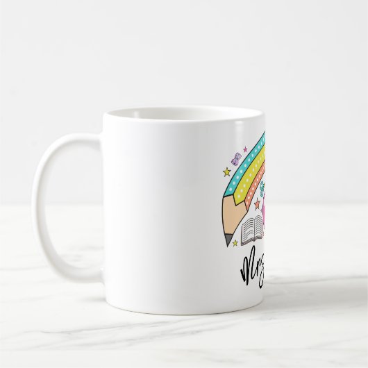 Mug back School Rainbow Teacher Life (Gauche)