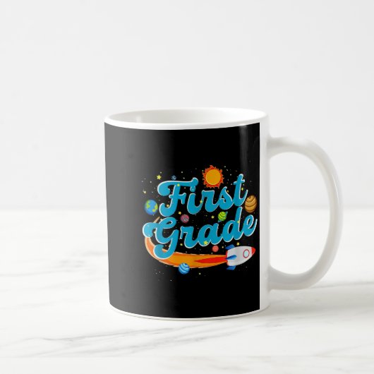 Mug Back to school outer space teacher first grade (Droite)